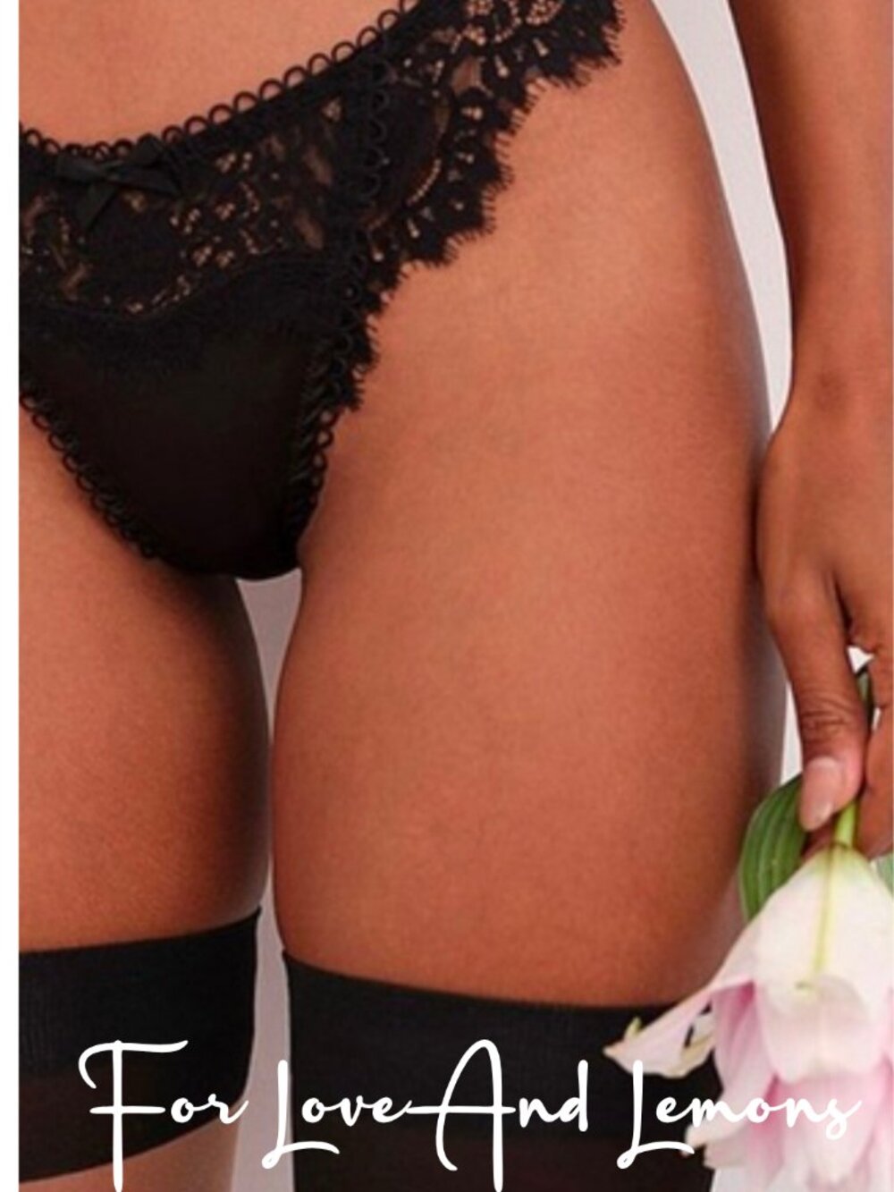 For Love And Lemons Faye Lace Panty